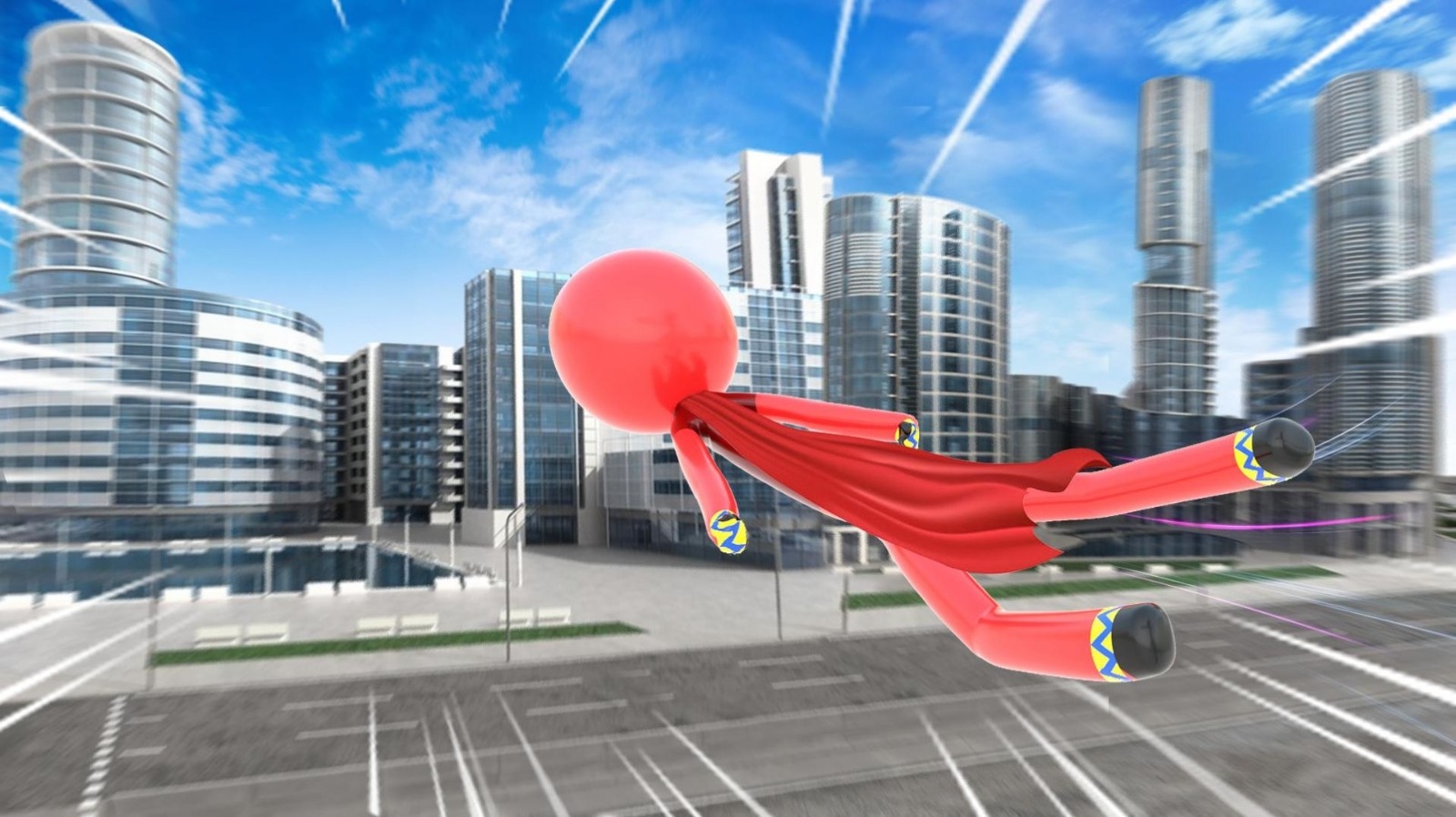 火柴人飞行战士(stickman flying hero)截图