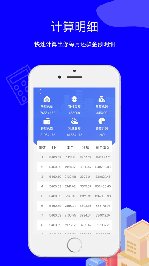 亦池房贷计算器截图