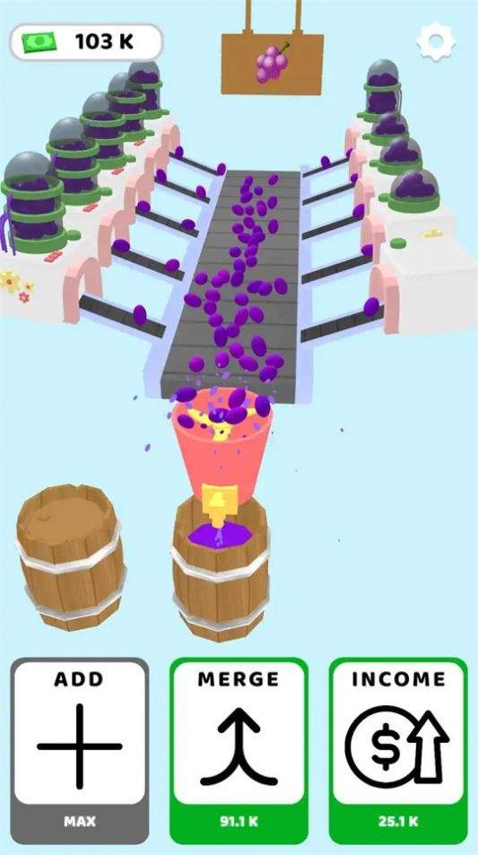 闲置葡萄工厂(Grape Factory Idle)截图
