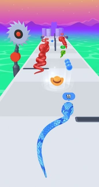 蛇跑步竞赛(Snake Run Race)截图