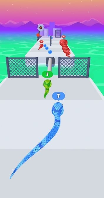 蛇跑步竞赛(Snake Run Race)截图