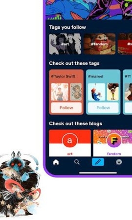 奇怪地域app(Tumblr)截图