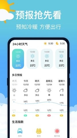 萌兔天气预报软件